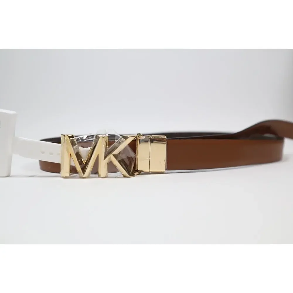 MICHAEL Michael Kors‎ Light Brown and Dark Brown Logo Reversible Belt Size L